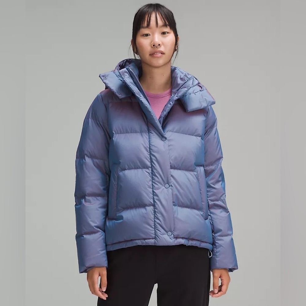Lululemon Wonder Puff in Heathered Wild Indigo. Sz 12